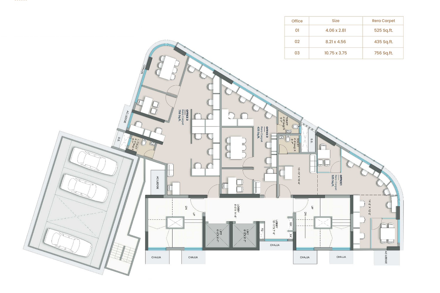 The Goragandhi Signet Floor Plans