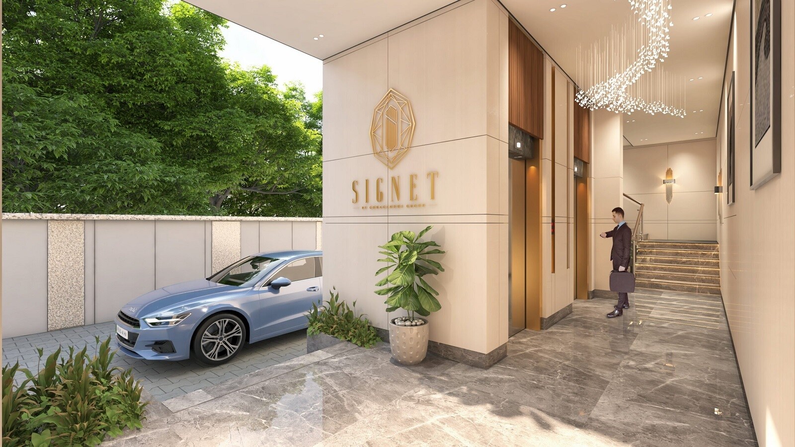 The Goragandhi Signet Lift Lobby Image