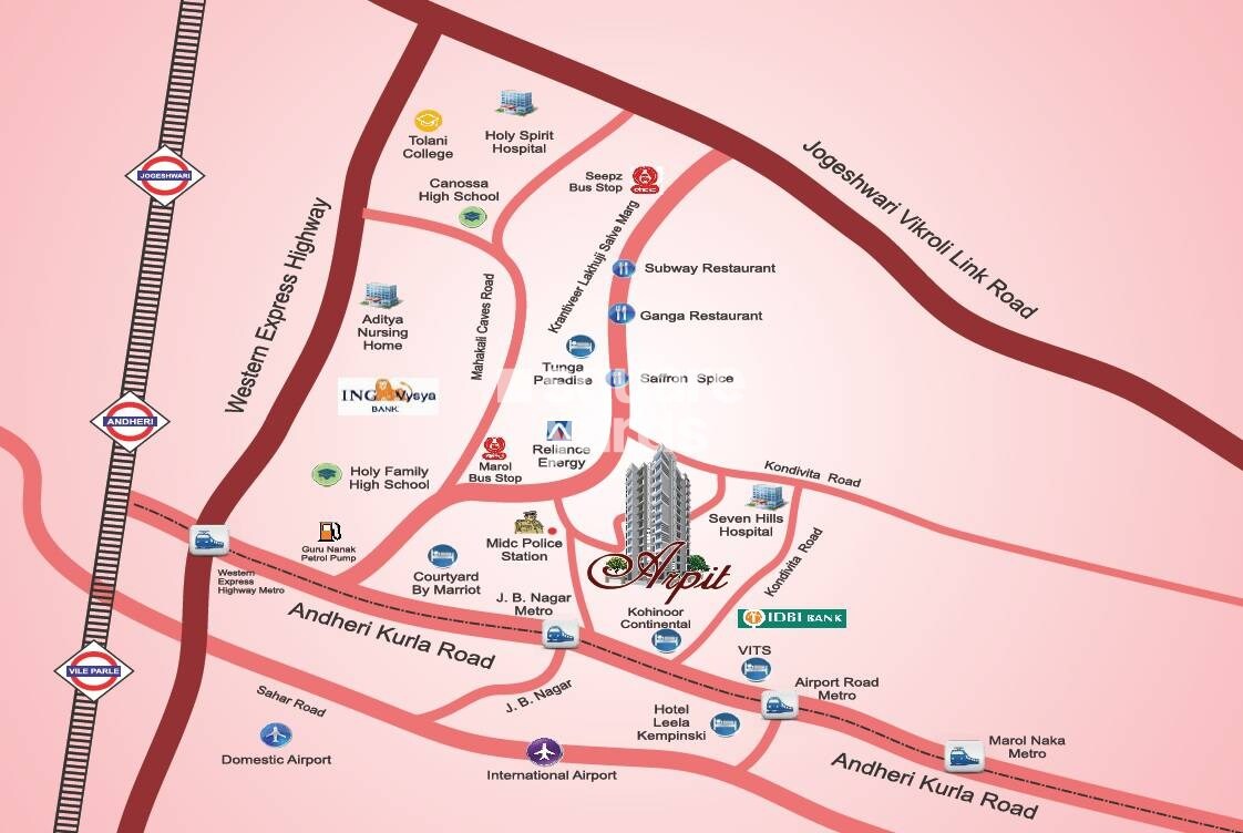 Tista Impex Arpit Apartment Location Image