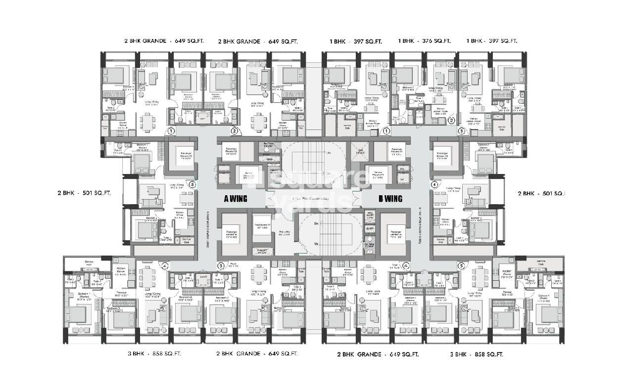 Transcon Triumph Tower Floor Plans 2