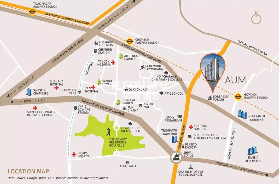 Tridhaatu Aum Location Image