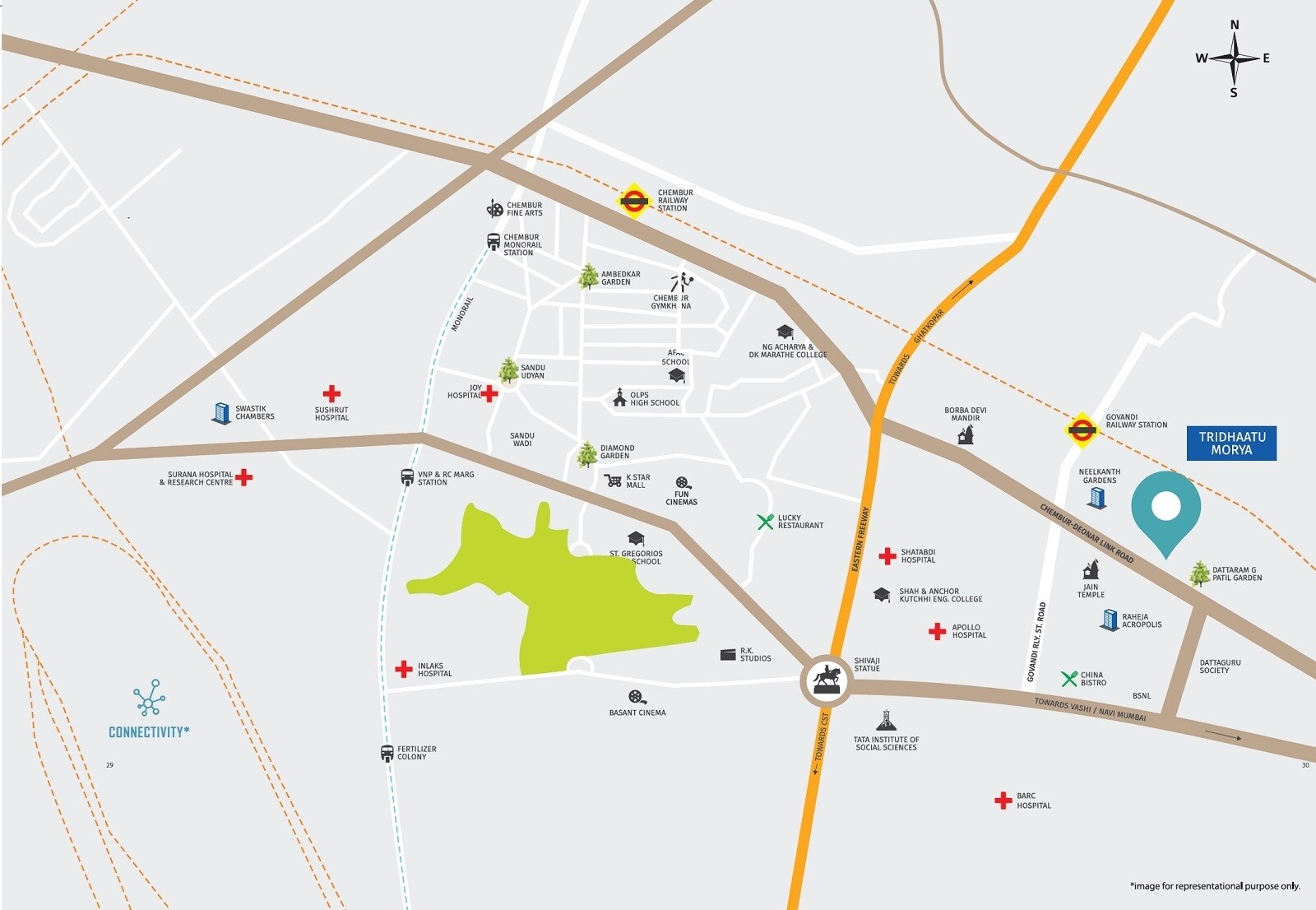 Tridhaatu Morya Phase 2 Location Image