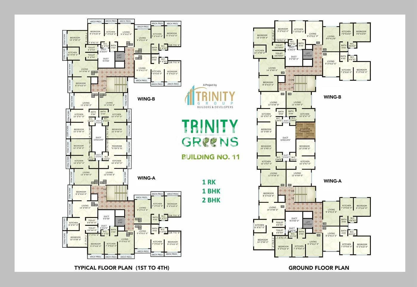 Trinity Greens Floor Plans