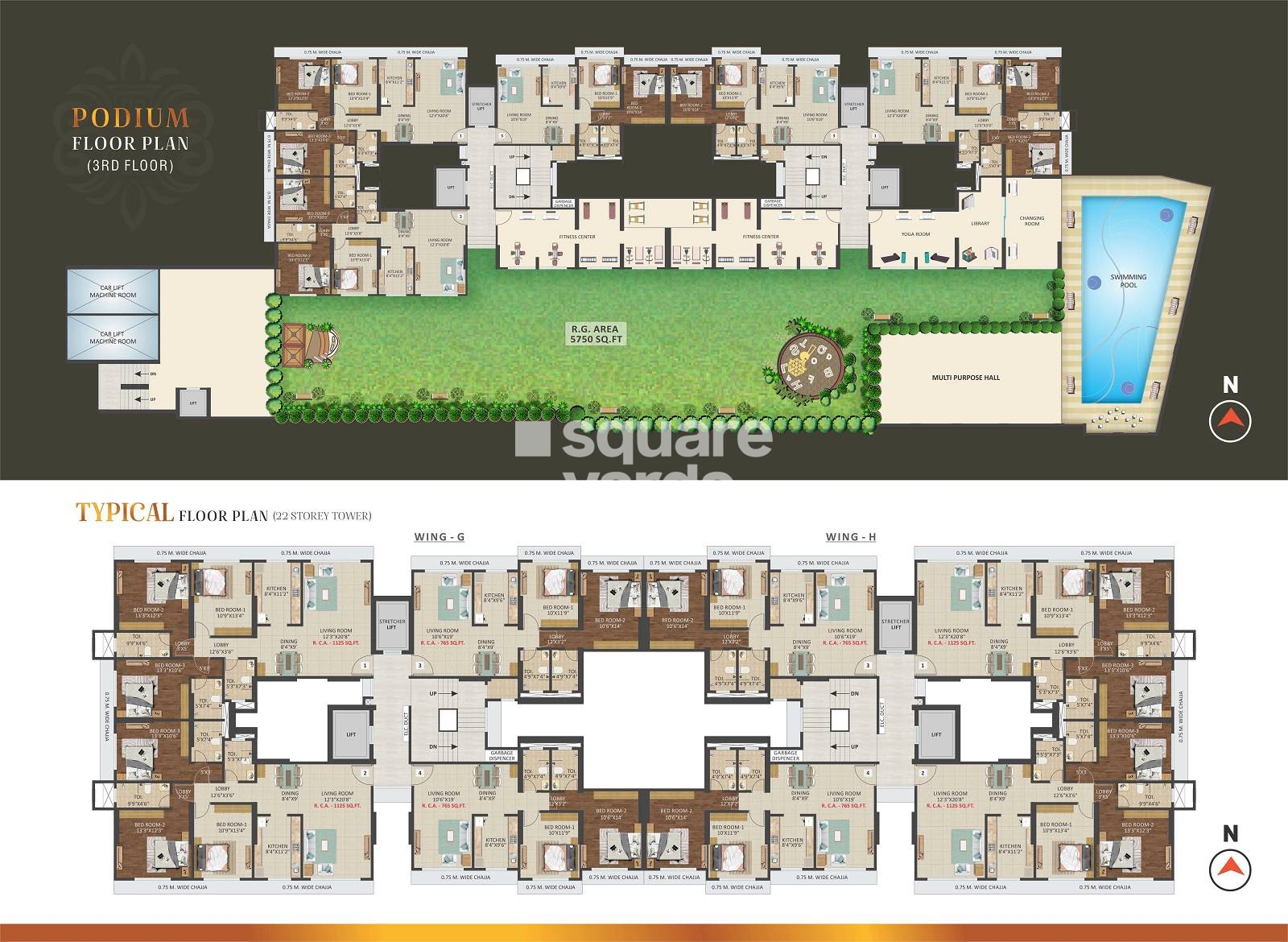 Triumph Tower Floor Plans