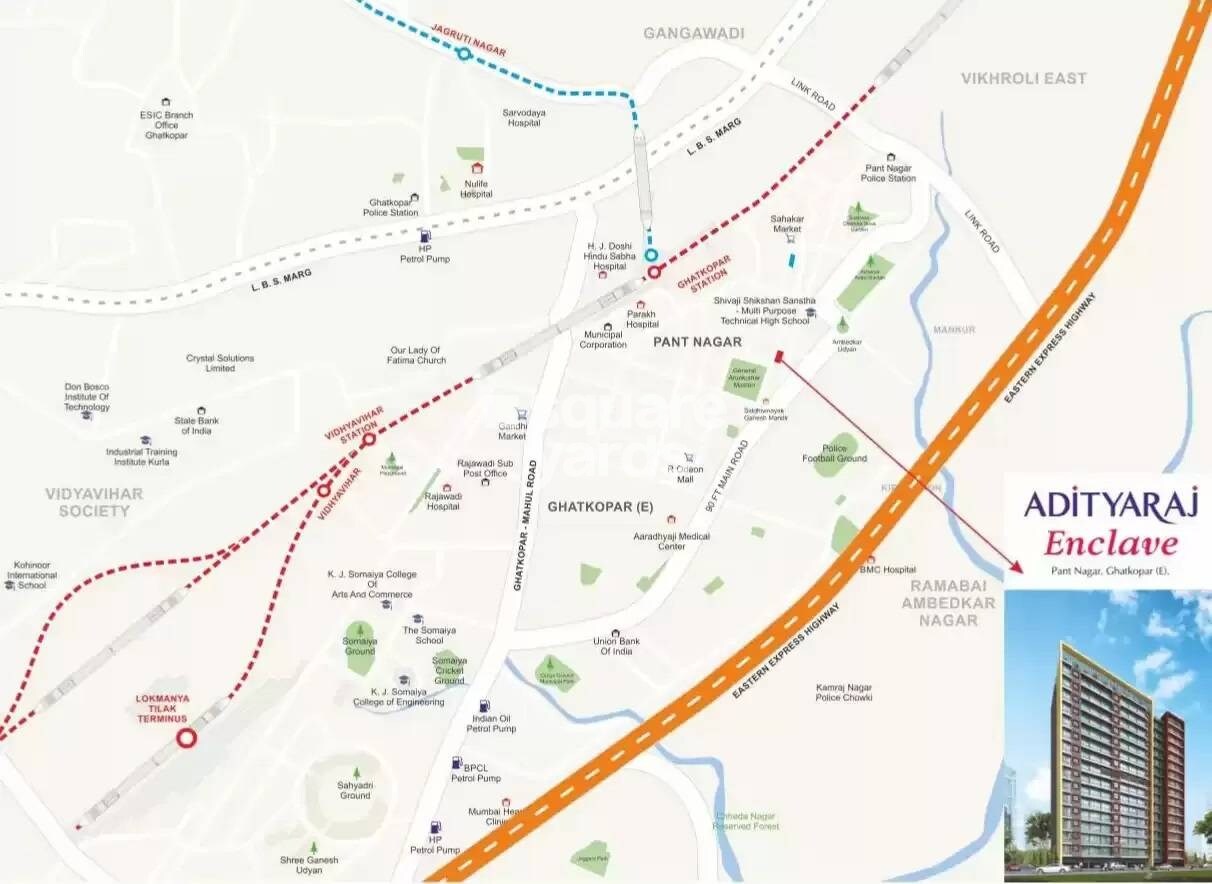 UCC Adityaraj Enclave Location Image