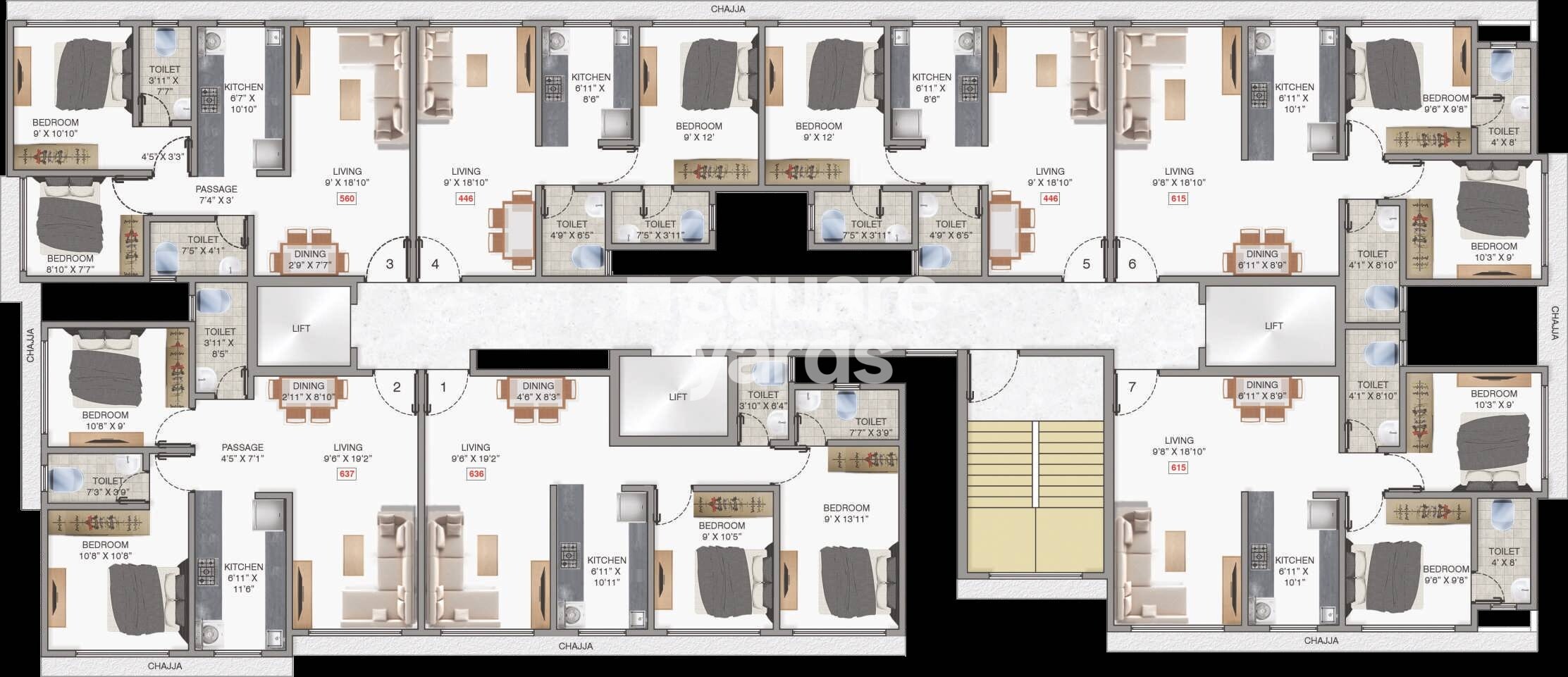 UCC Adityaraj Star Floor Plans