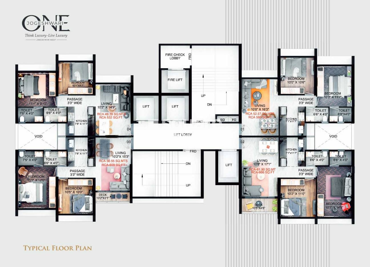 Unique One Jogeshwari Floor Plans