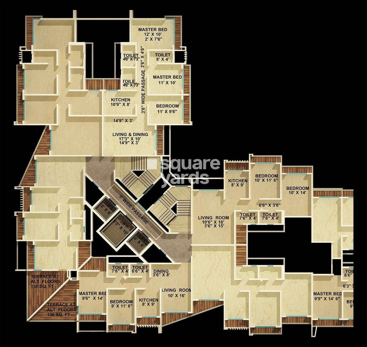 unique poonam estate cluster 2 project floor plans1