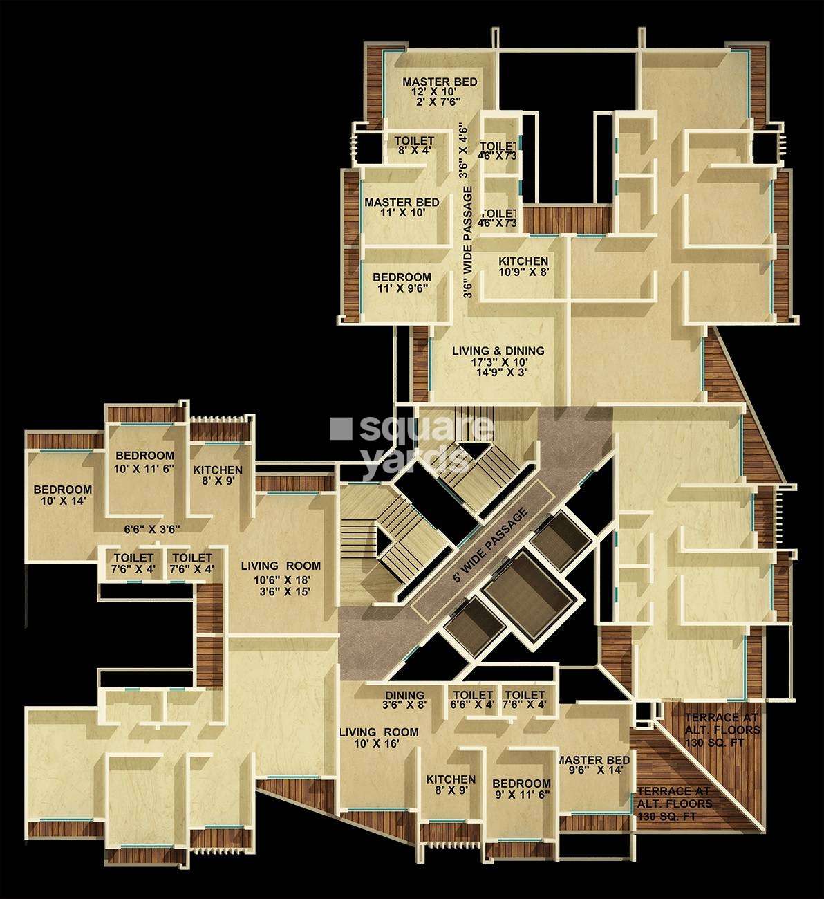 unique poonam estate cluster 2 project floor plans9