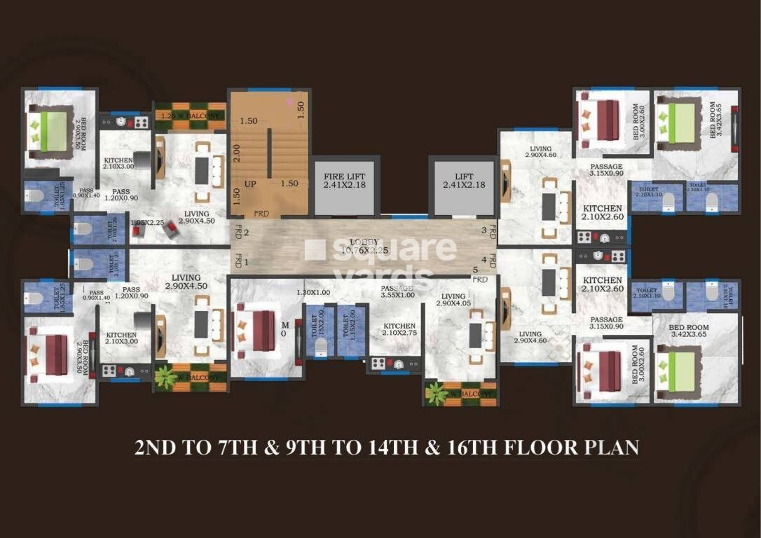 Unique Tower Vikhroli Floor Plans