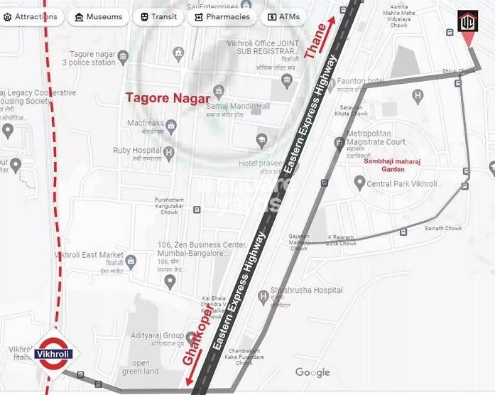 Unique Tower Vikhroli Location Image