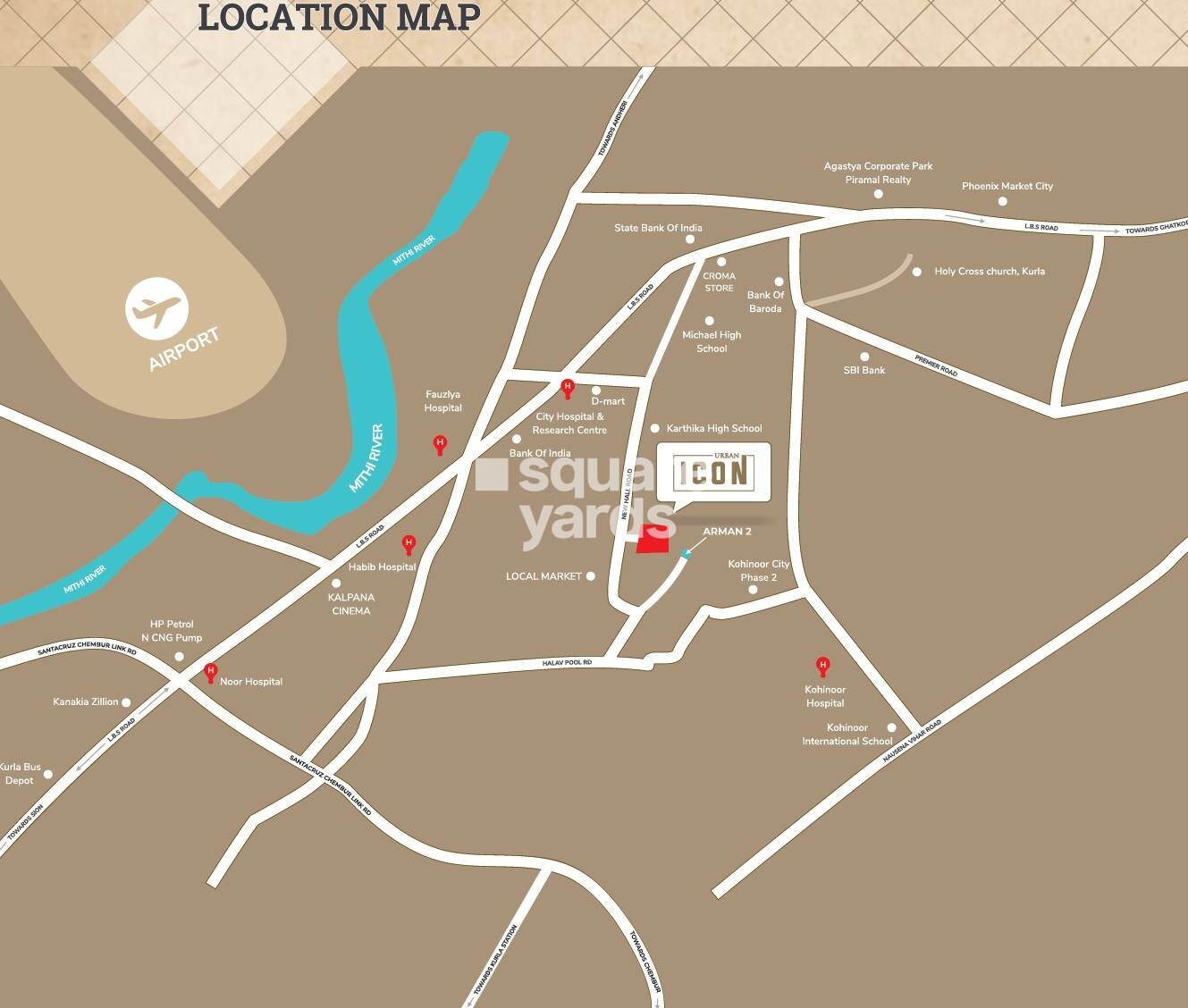 Urban Icon Kurla Location Image