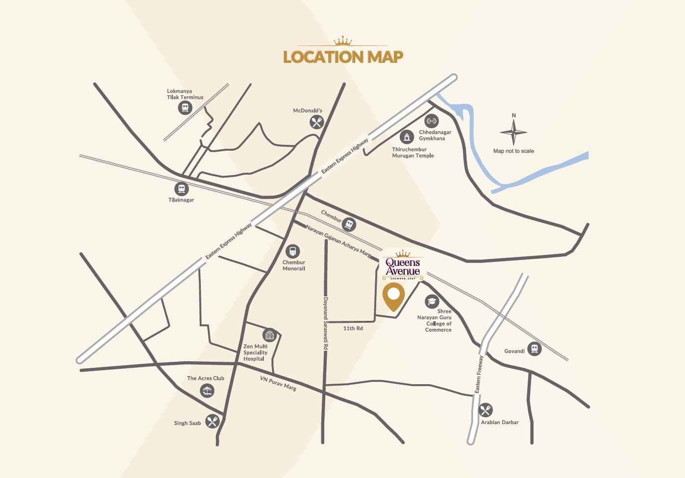 Vaibhavlaxmi Queens Avenue Location Image