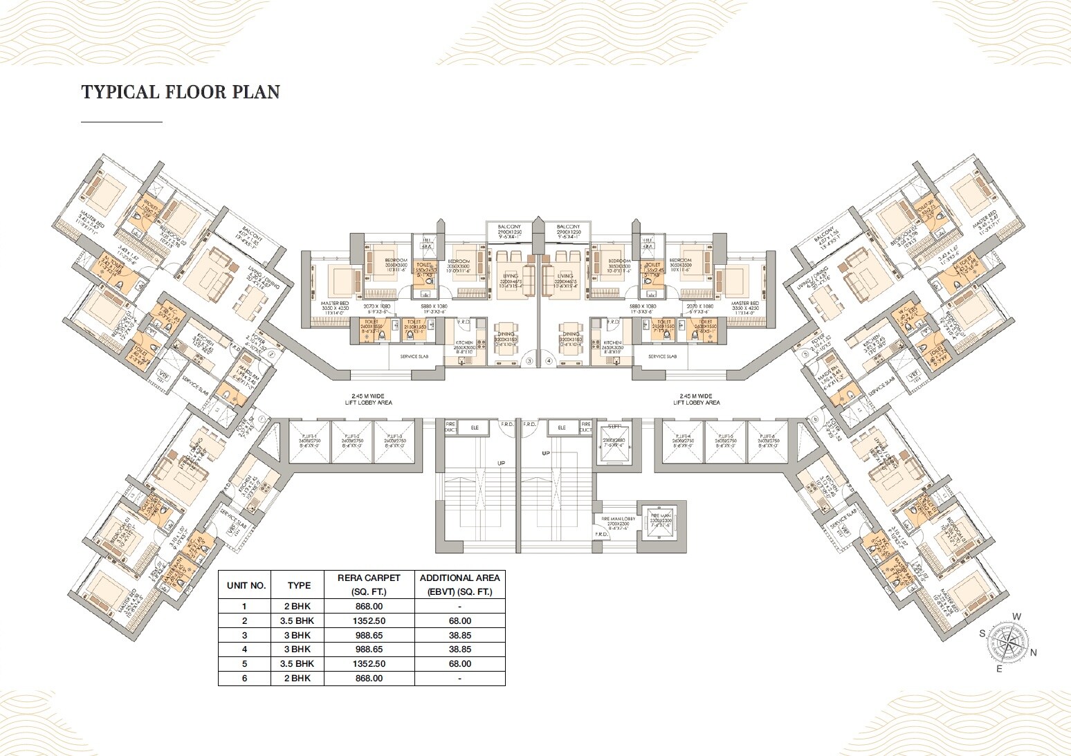 Valencia And Mishal One Marina Floor Plans