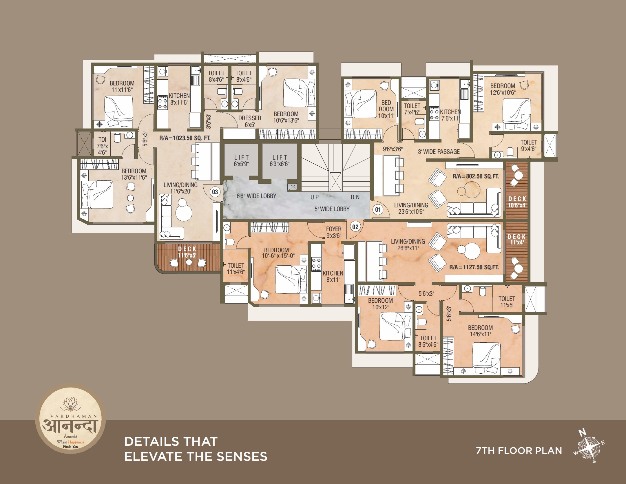 Vardhaman Ananda Floor Plans