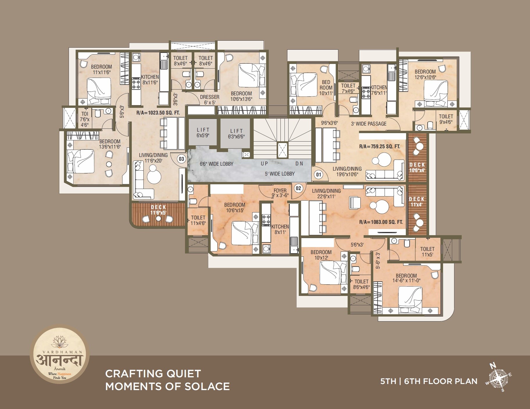 Vardhaman Ananda Floor Plans