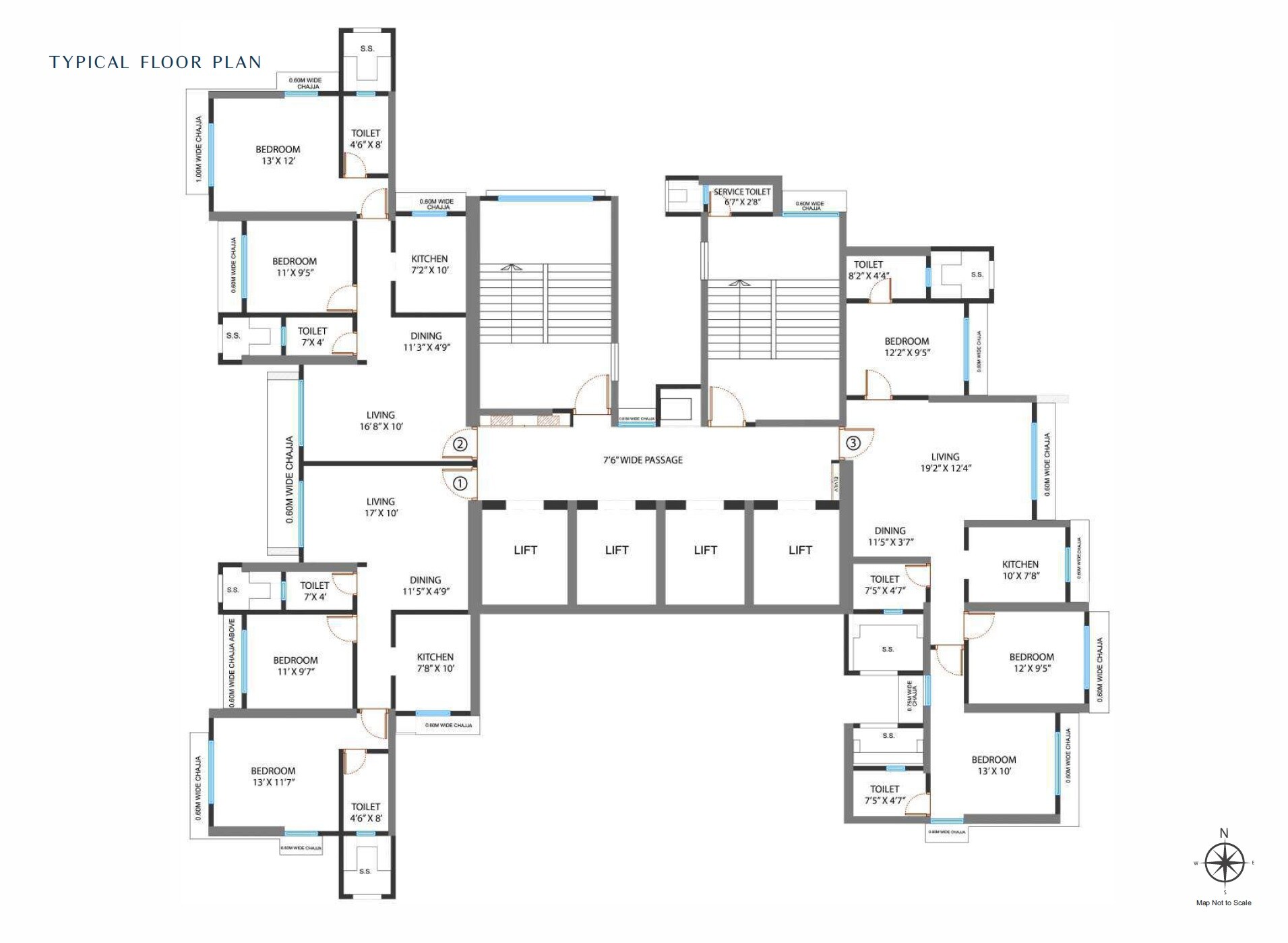Vardhaman Flora Floor Plans