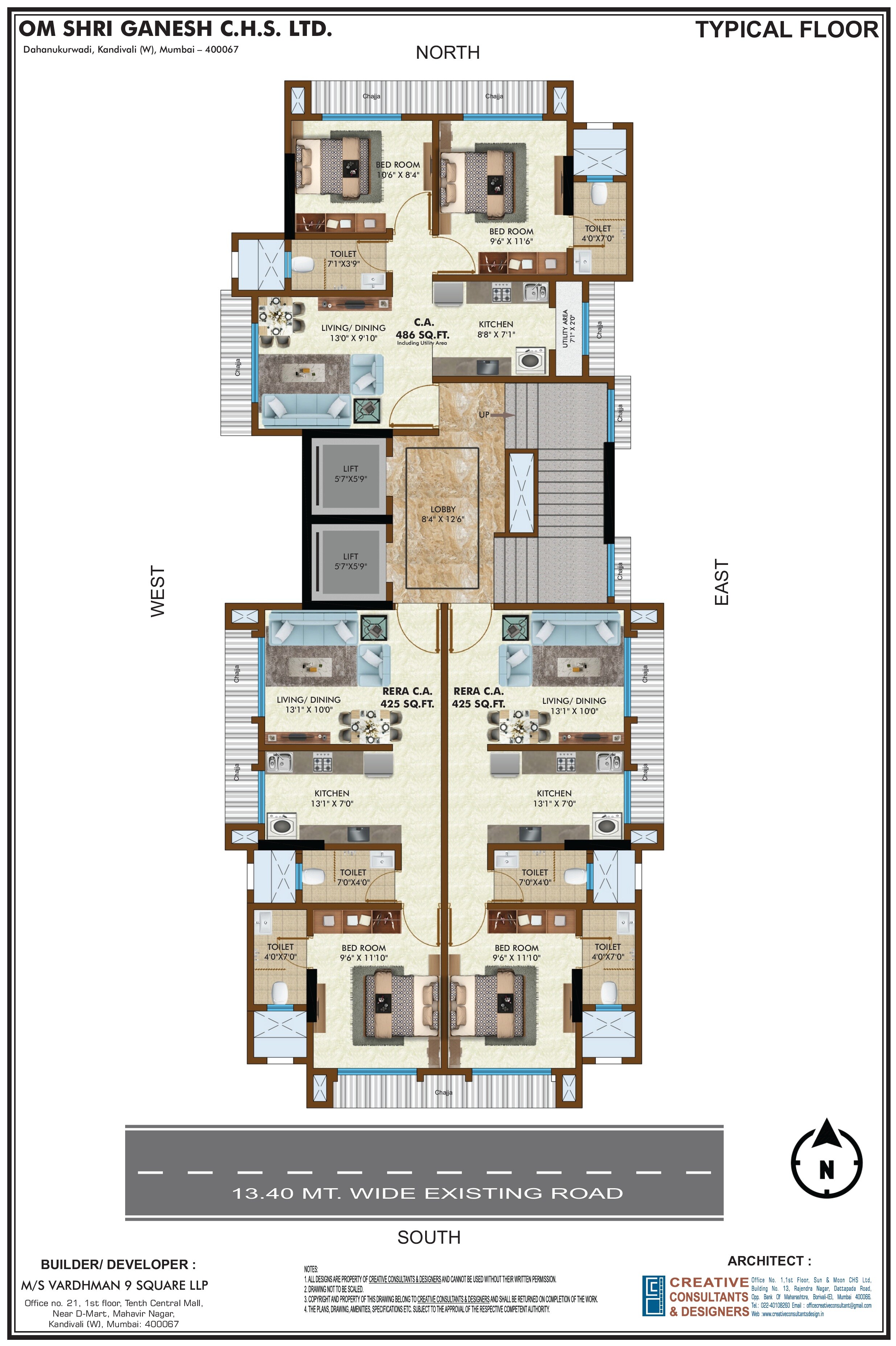 Vardhman Om Shri Ganesh CHS Floor Plans