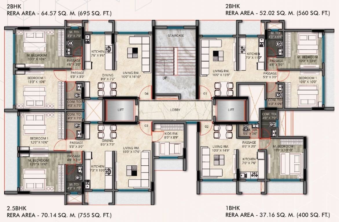 Varsha Galaxy Floor Plans