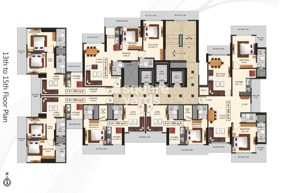 Vas Pushp Vinod 3 Floor Plans