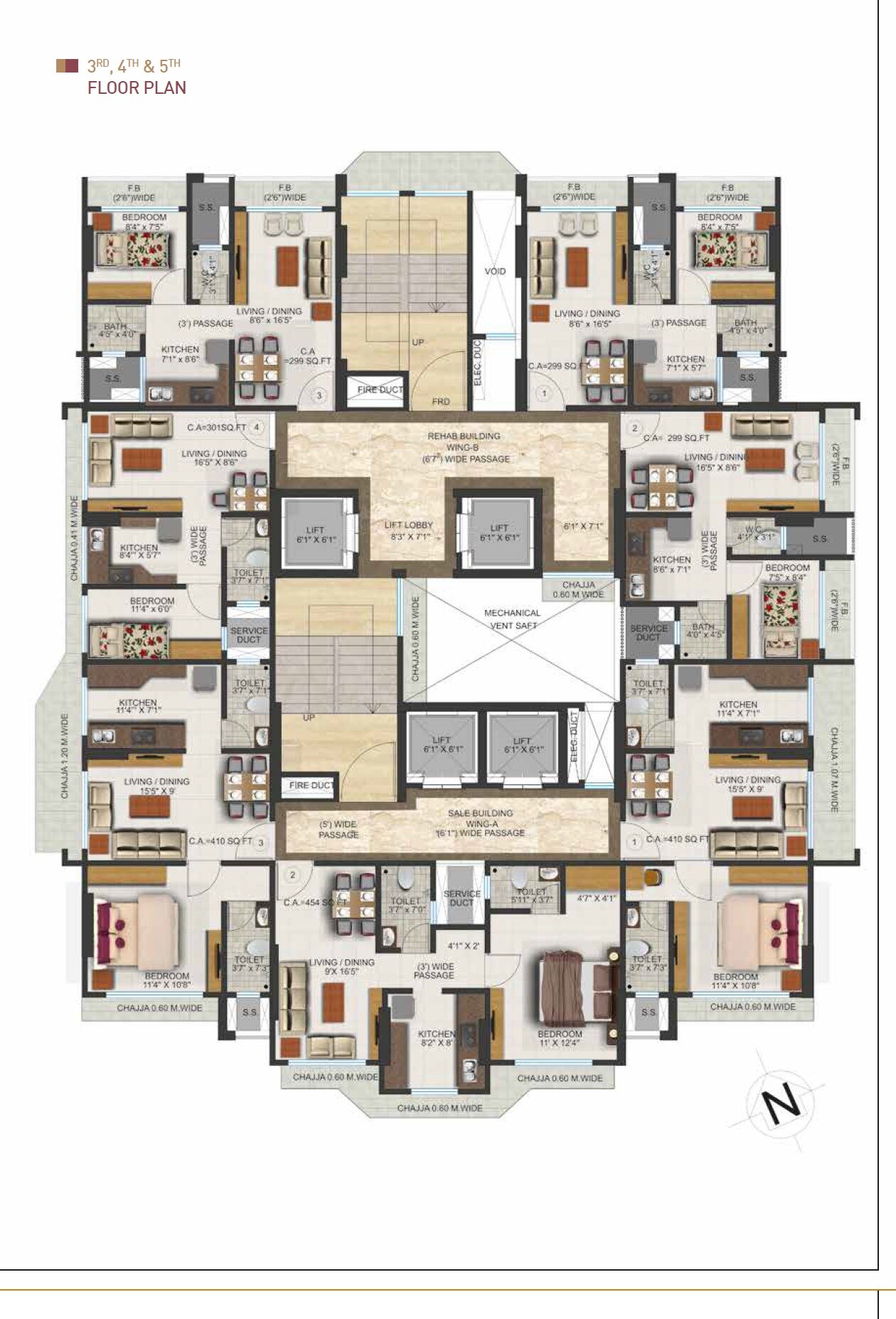 Vasundhara Heights Floor Plans 3