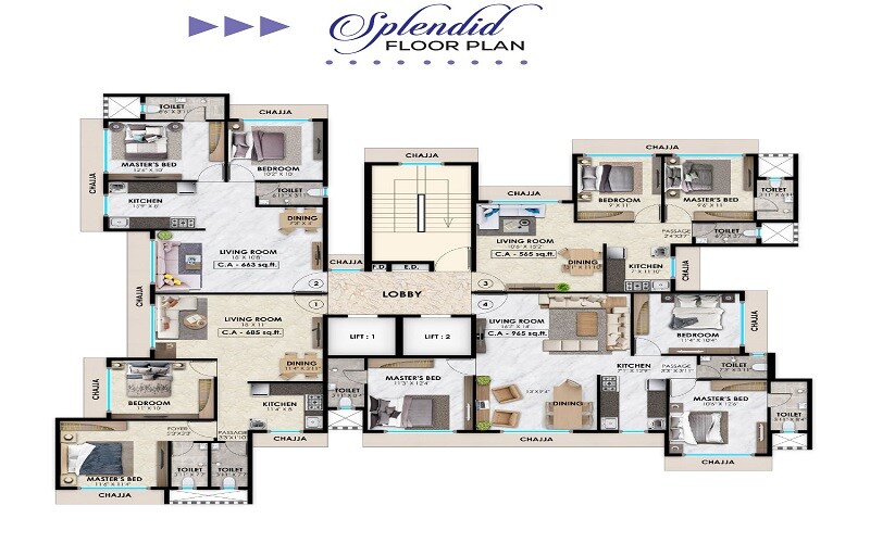 Vasundhara Paradise Floor Plans 3