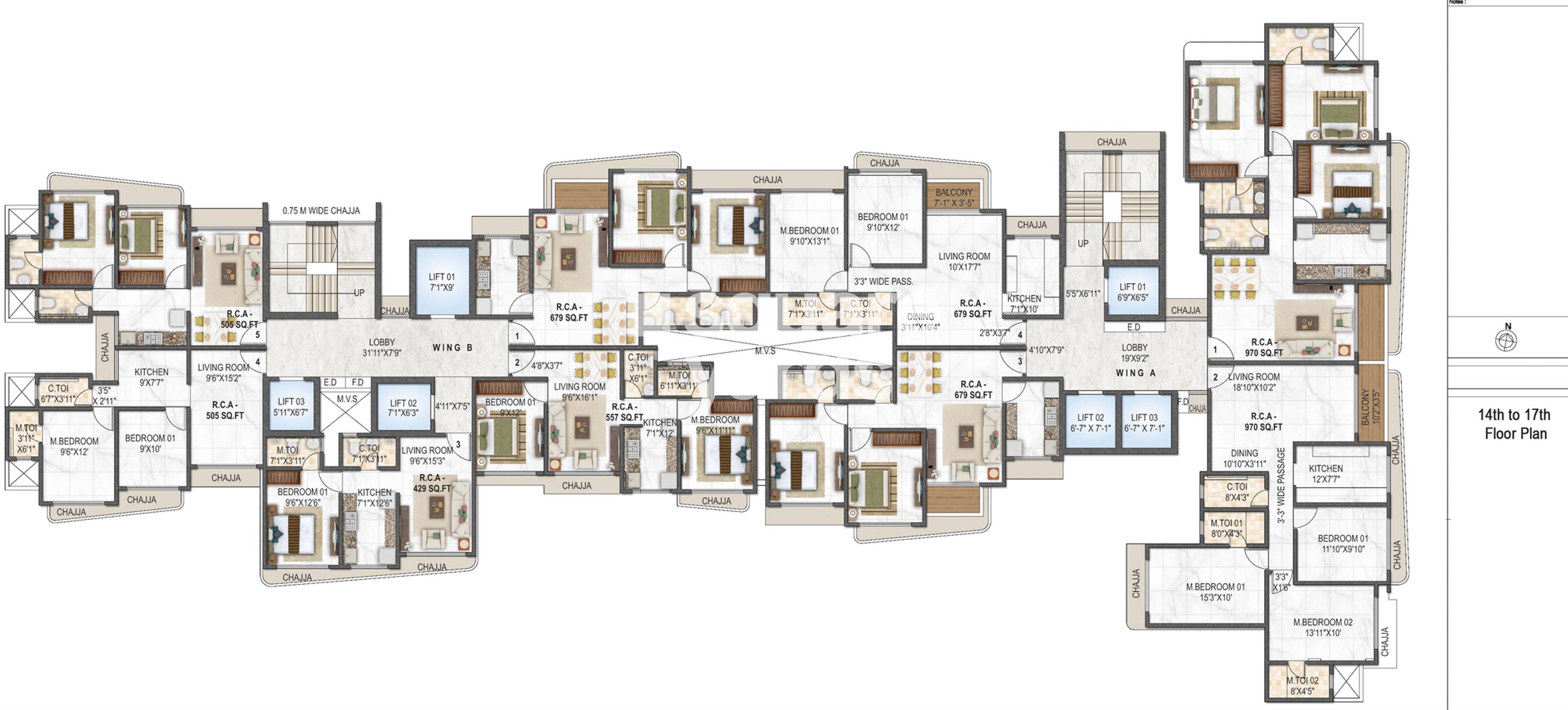 Vaswani Vista One Floor Plans