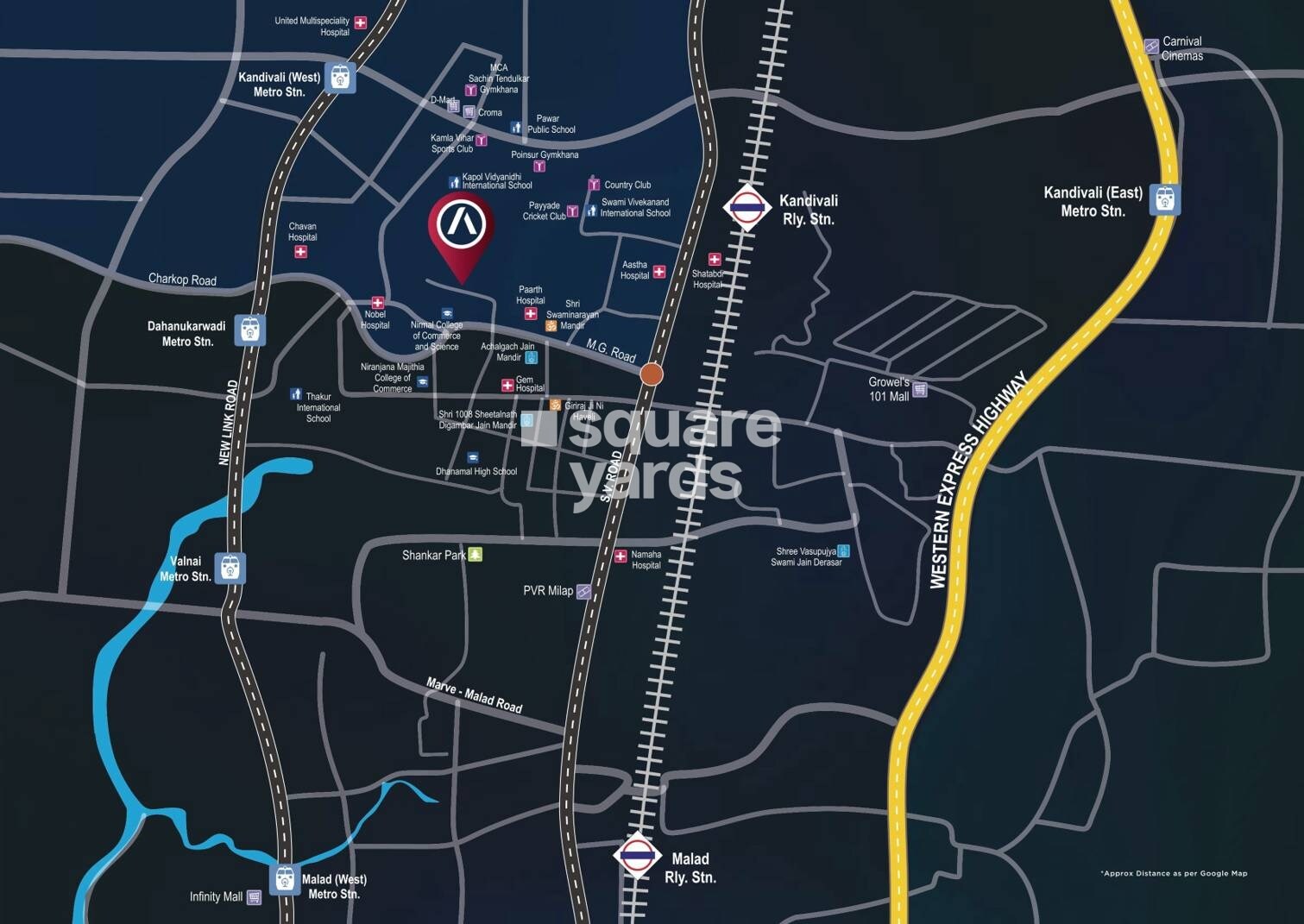 Vaswani Vista One Location Image