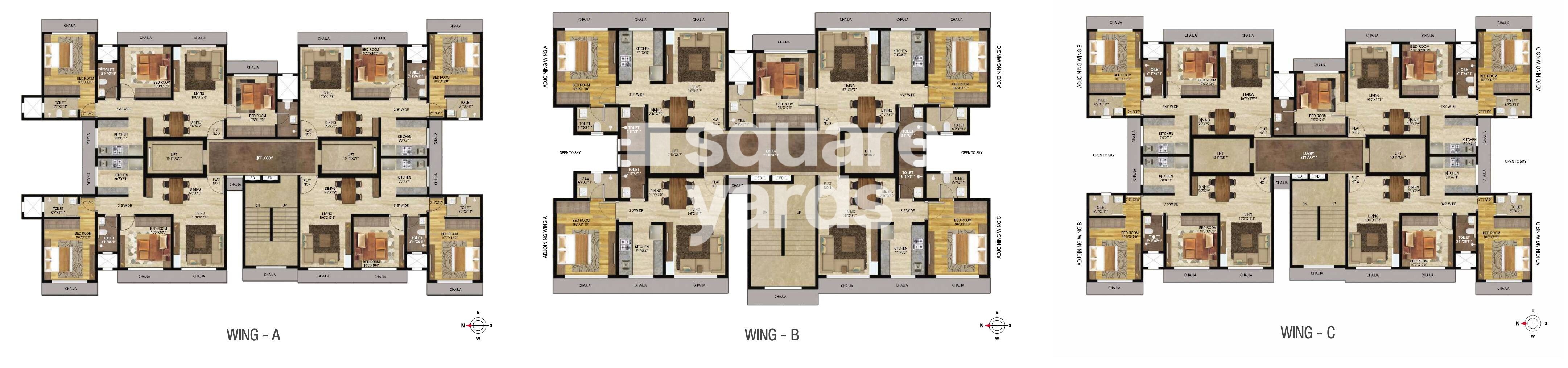Veena Serenity Floor Plans