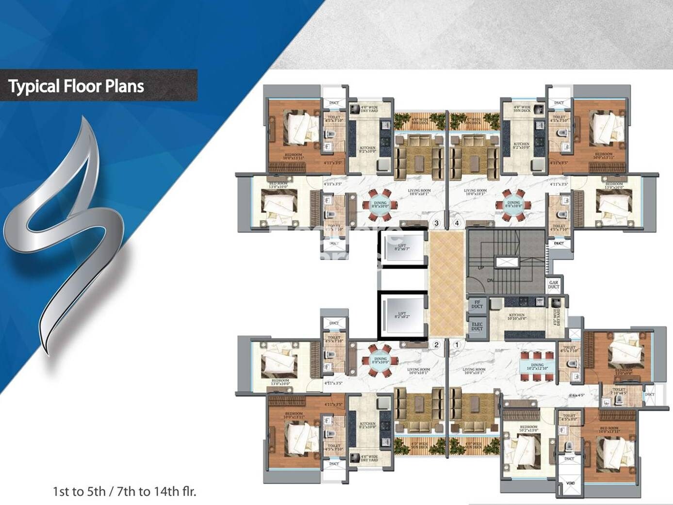Veena Sky Heights Floor Plans 1