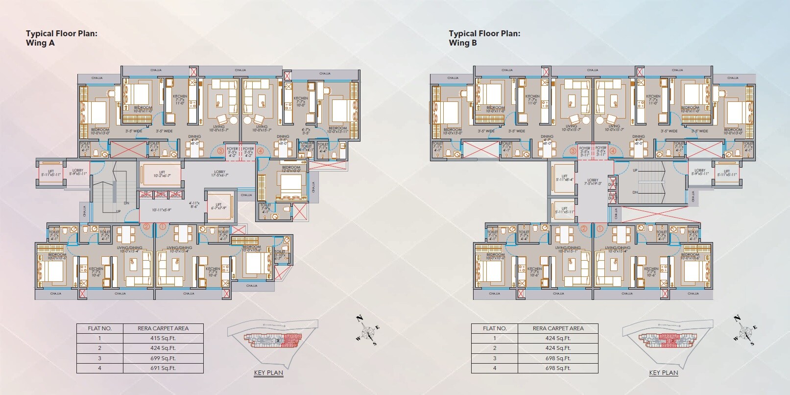 Veena Synergy Floor Plans 1