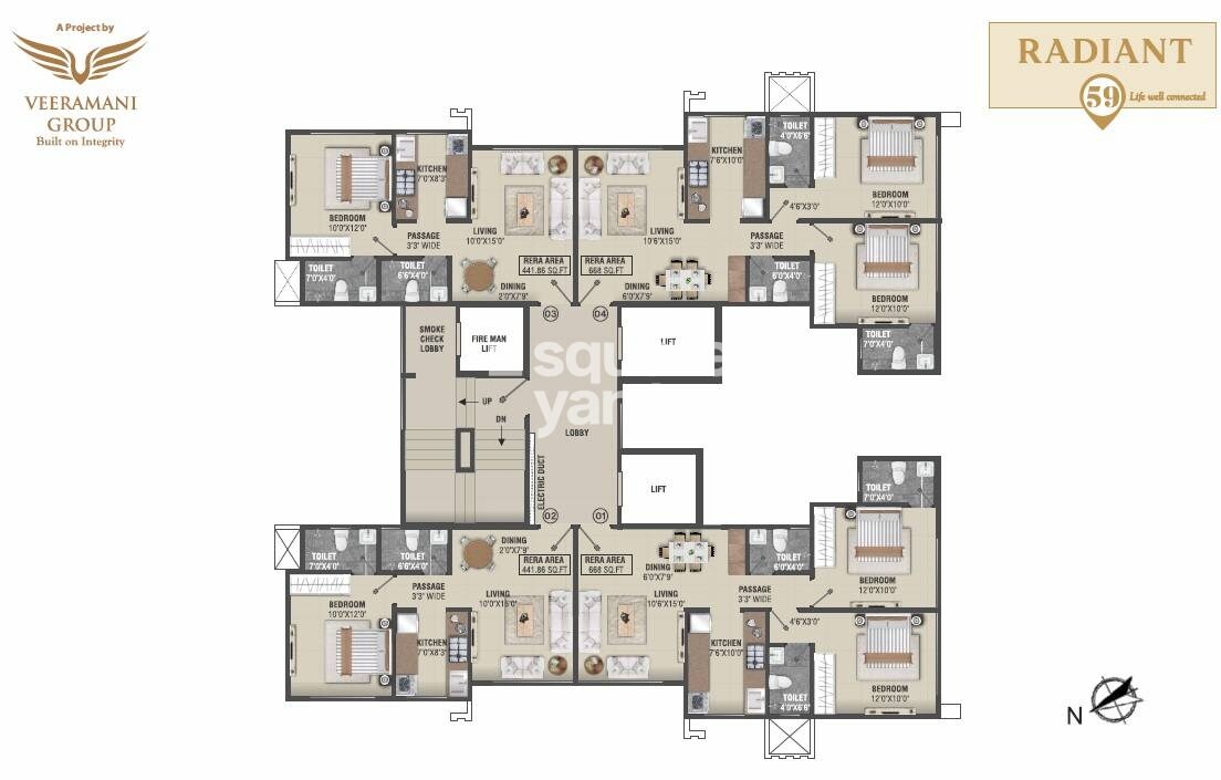 Veeramani Rediant 59 Floor Plans