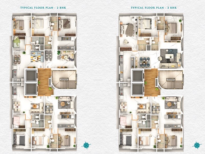 Vibrants 1891 Ekam Parkk Floor Plans
