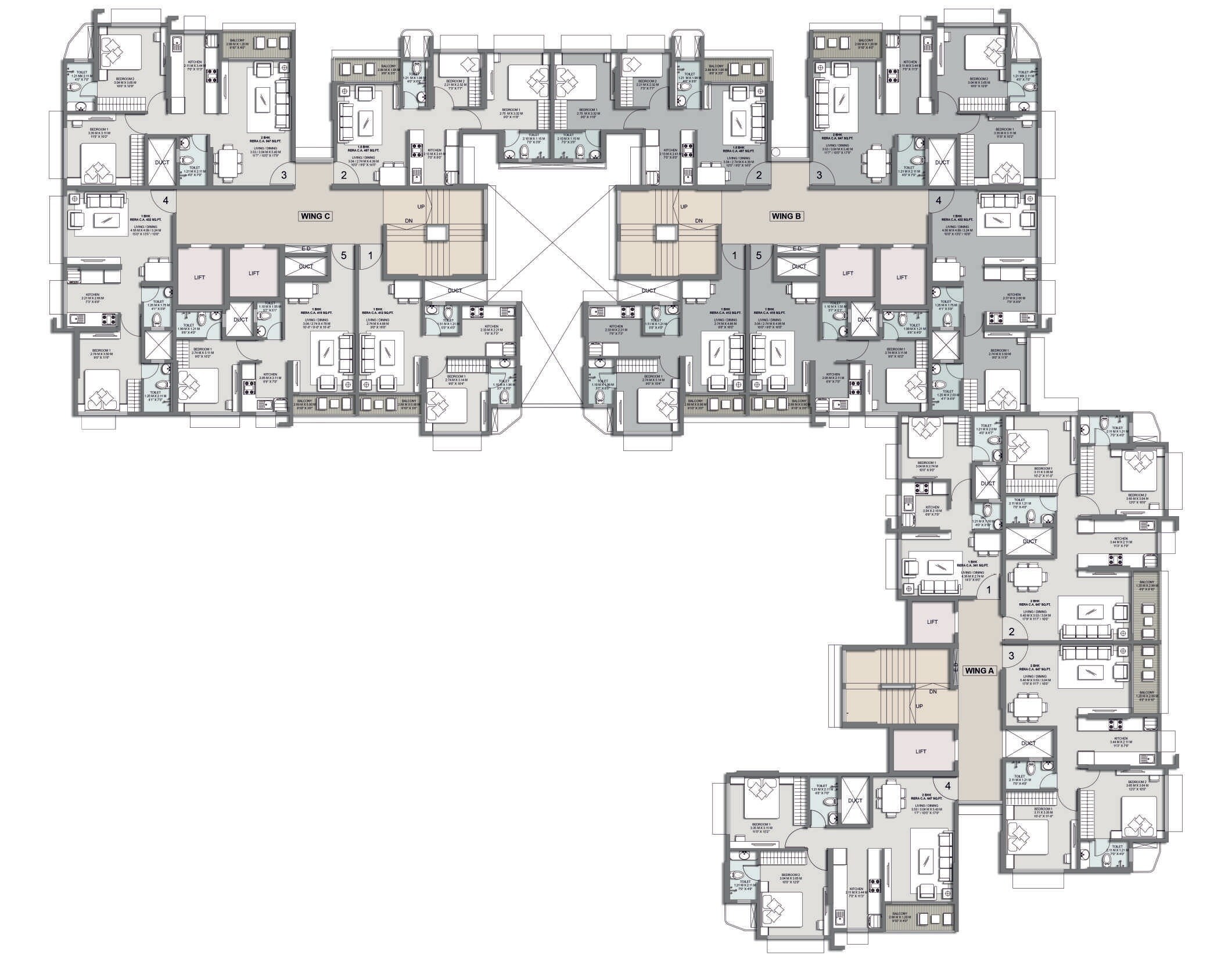 Vighnaharta Infinity Floor Plans