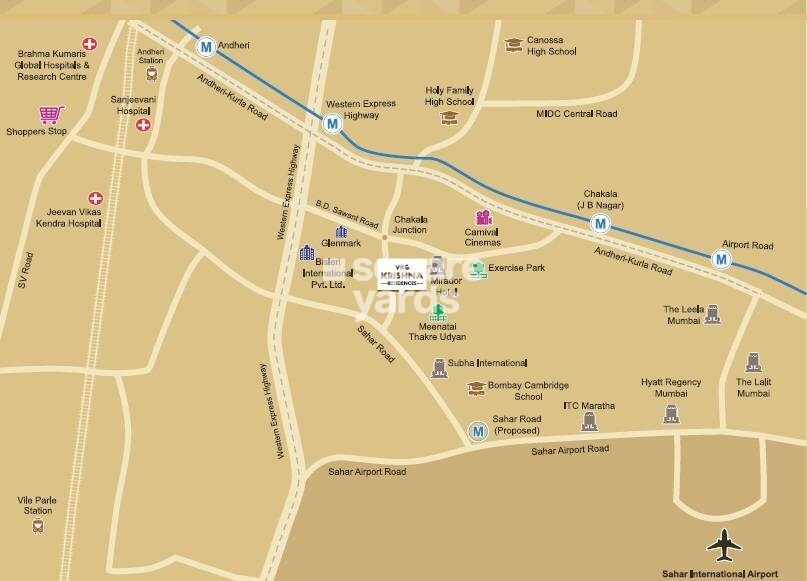 Vijay Khetan Krishna Residences Location Image