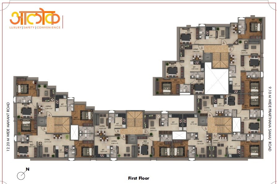 Vijayraj Alok Apartment Floor Plans