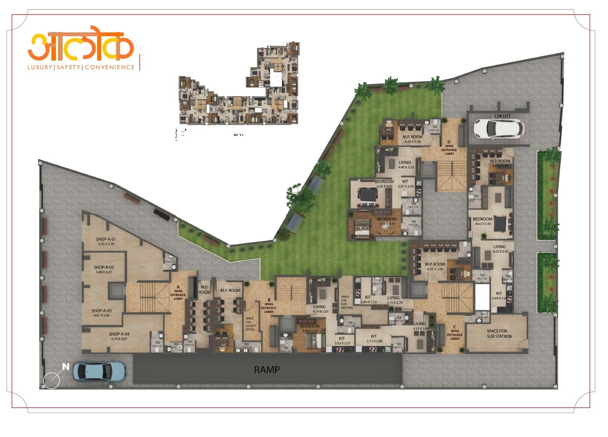 Vijayraj Alok Apartment Master Plan 1