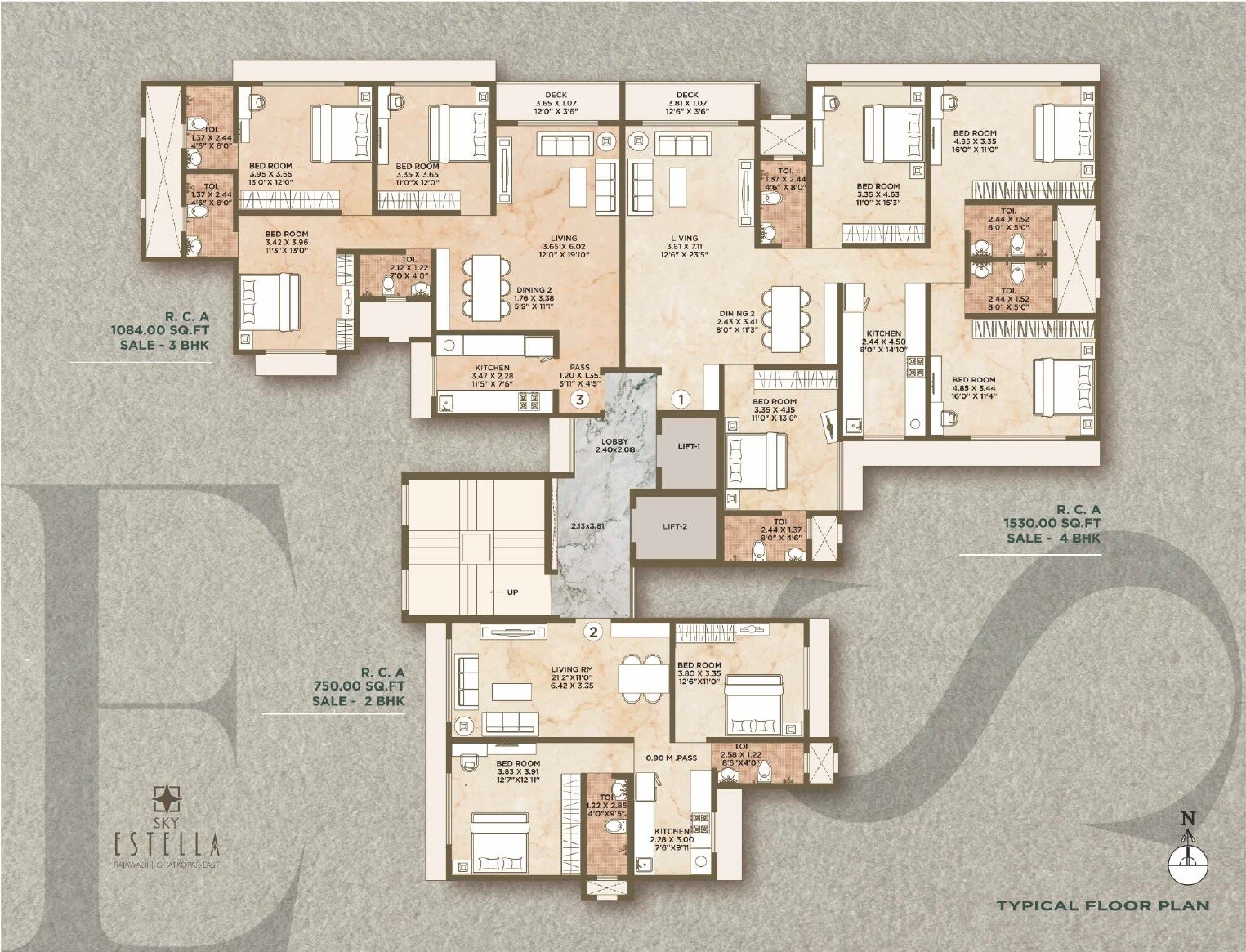 VK Sky Estella Floor Plans