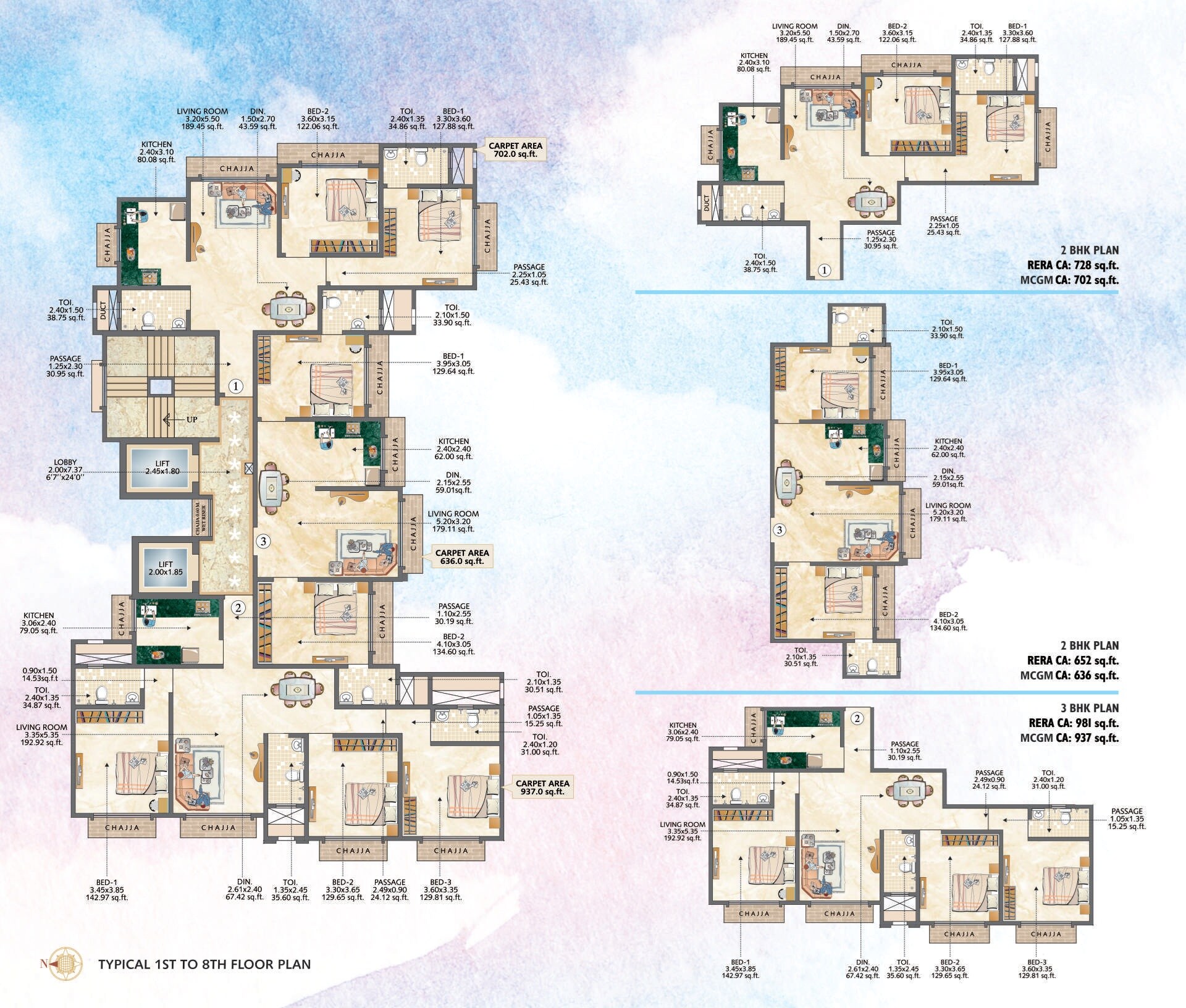 VK Skye Grandeur Floor Plans