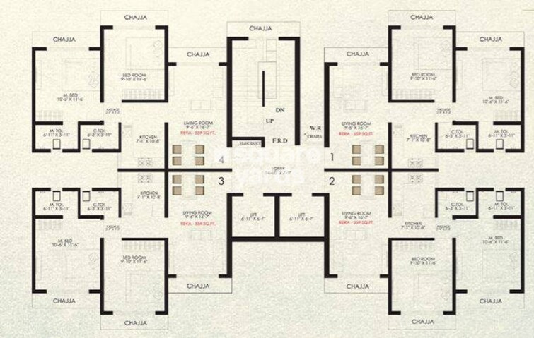 VL Savli Eastern Groves Phase 1 Floor Plans