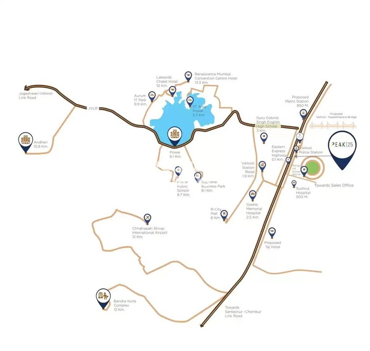 VlKrishnapingaksha Peak 25 Location Image