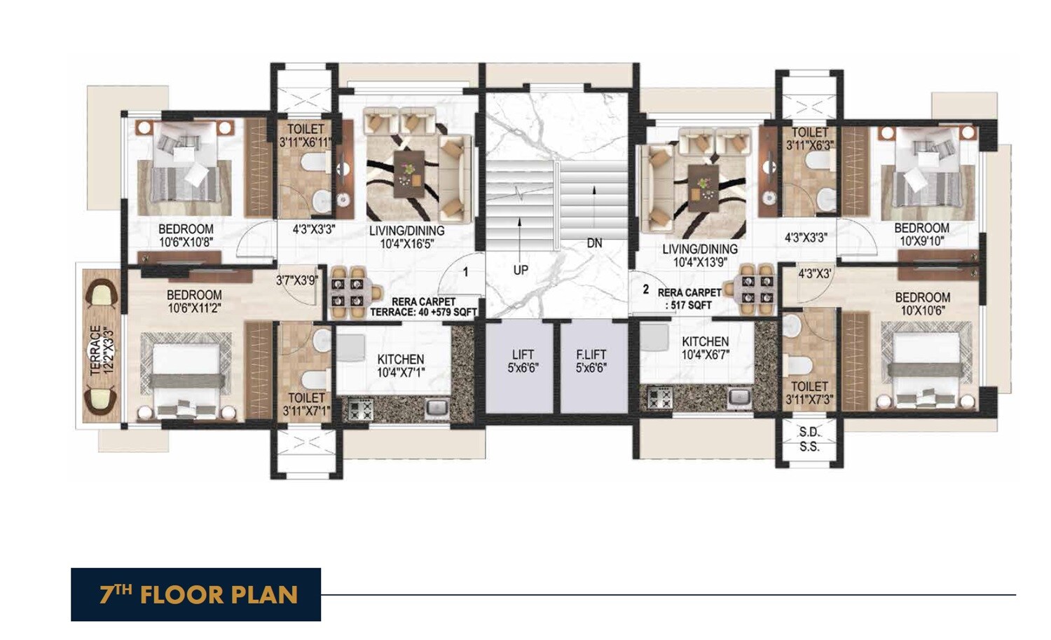 Vraj Gateway Aparna CHS Floor Plans 1
