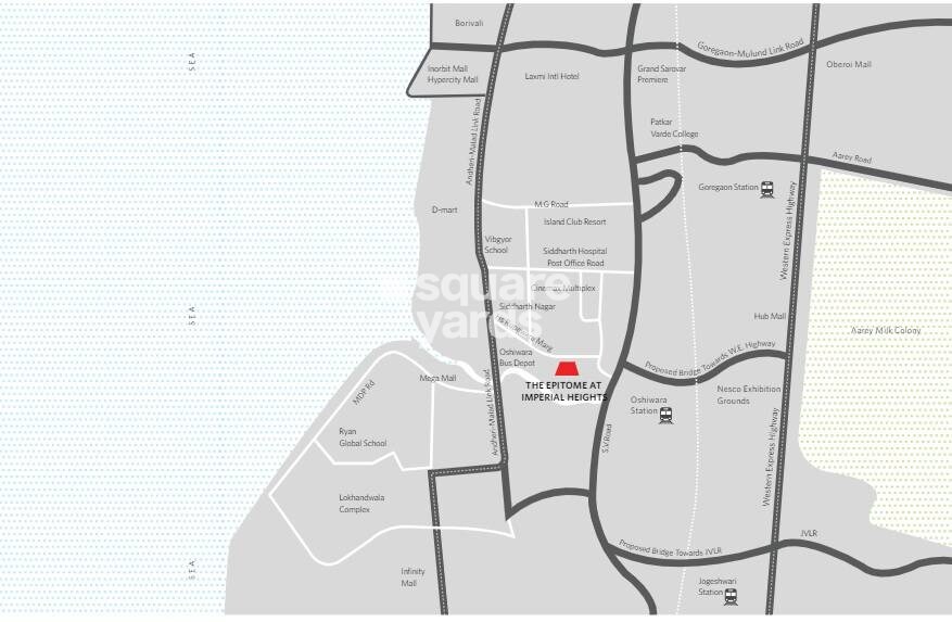 Wadhwa Imperial Heights Location Image