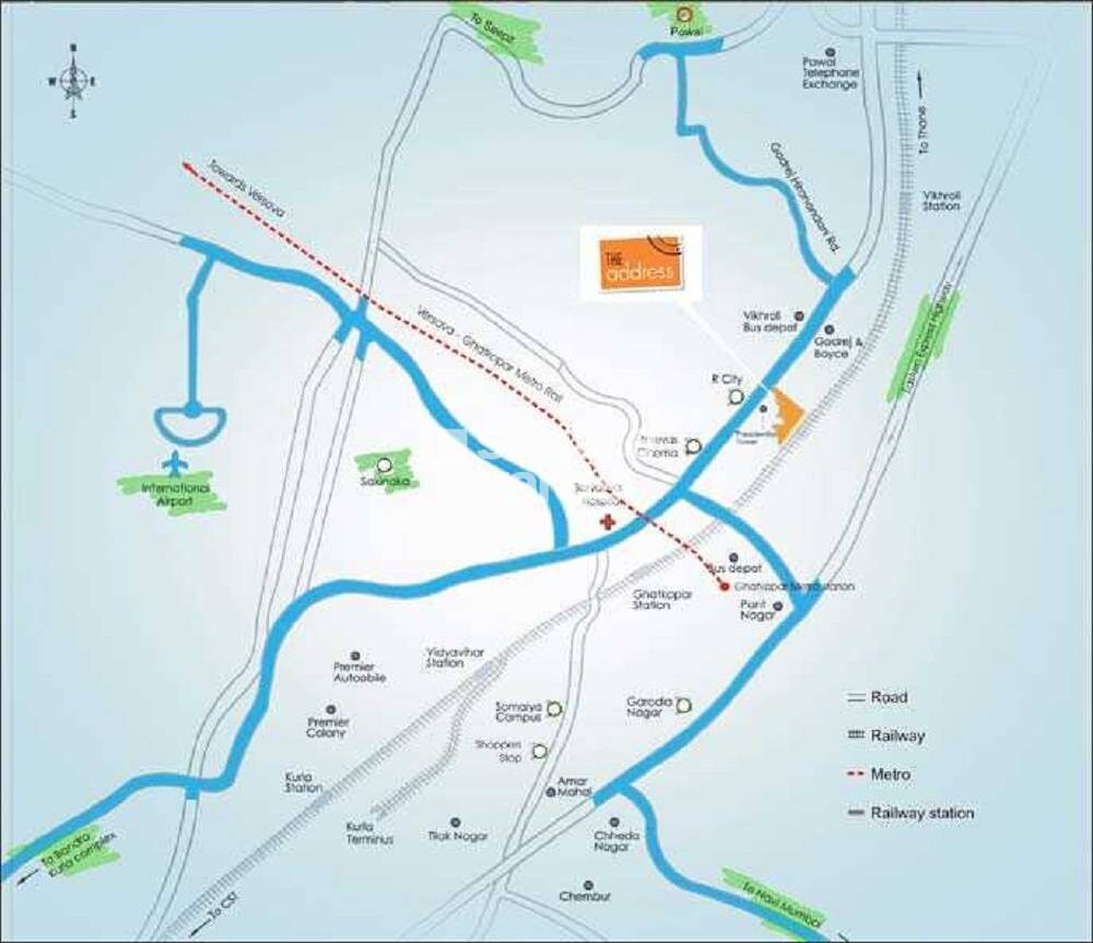 Wadhwa The Address Boulevard Location Image