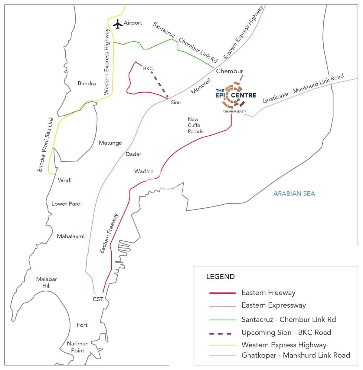 Wadhwa The Epicentre Location Image