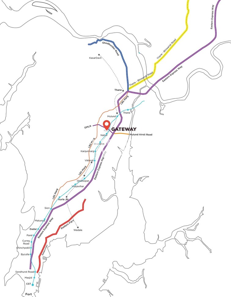 Wadhwa The Gateway Location Image