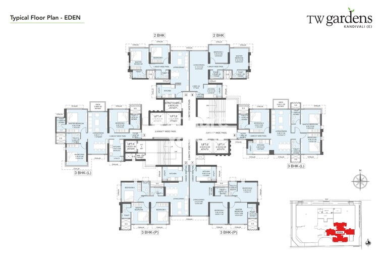 Wadhwa TW Gardens Floor Plans