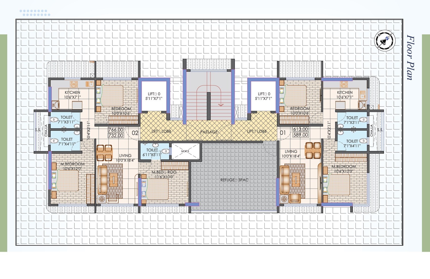 Westin Deepali Darshan CHS Floor Plans