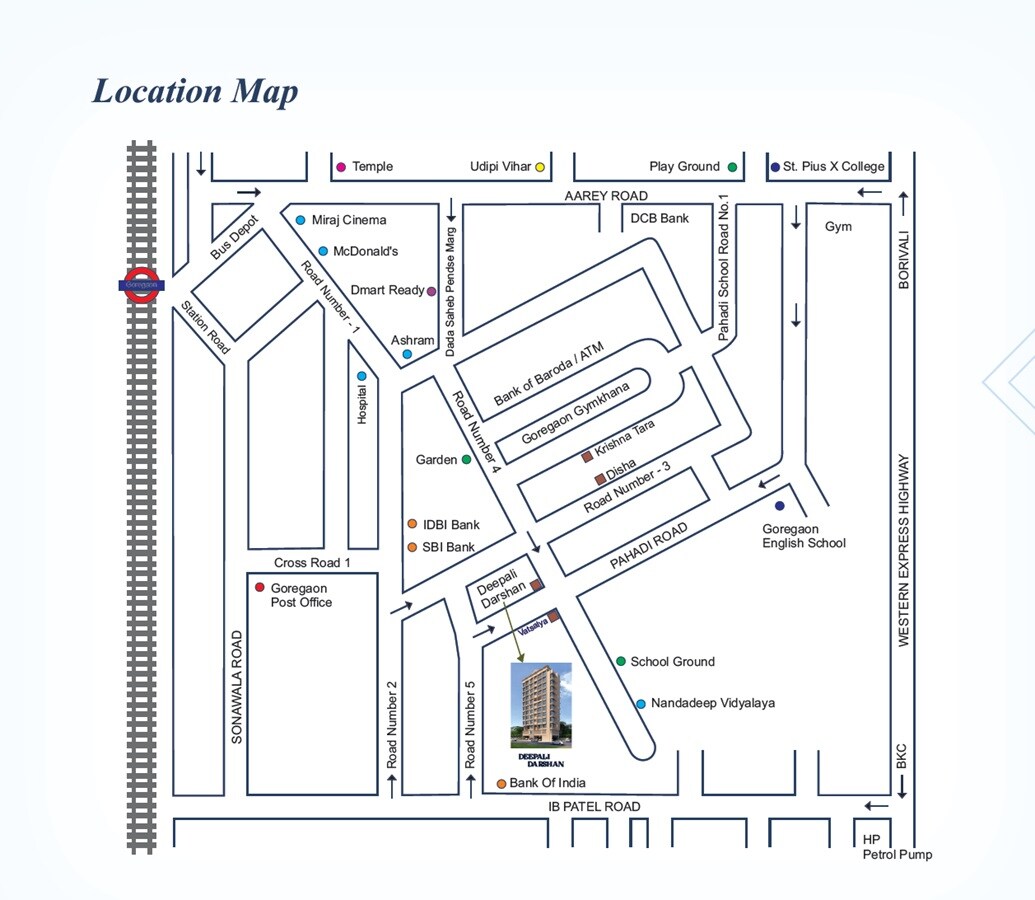 Westin Deepali Darshan CHS Location Image