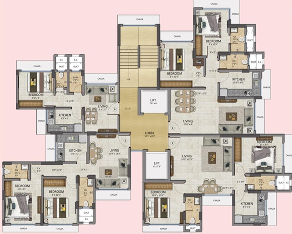 Westin Sankalp Radhakrishna CHSL Floor Plans